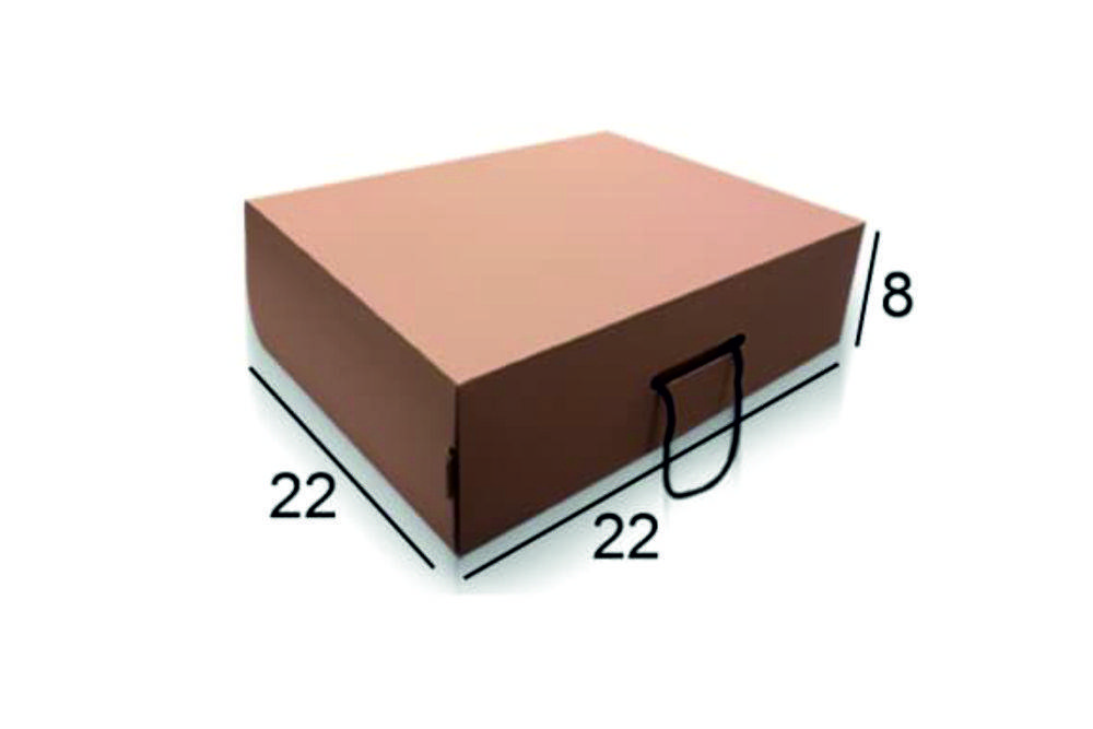جعبه ایفلوت 3 لایه بنددار سایز 22×22×8سانتی‌متر