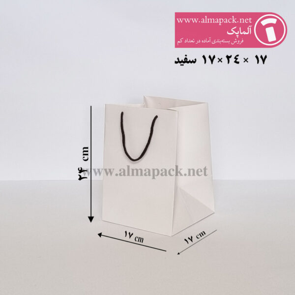 ساک دستی ایندربرد سفید 17×24×17