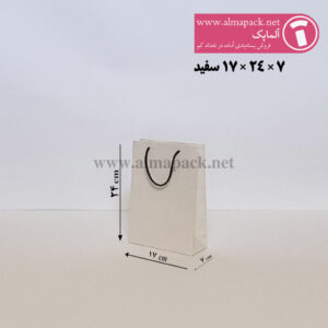 ساک دستی گلاسه آماده سایز 7×24×17