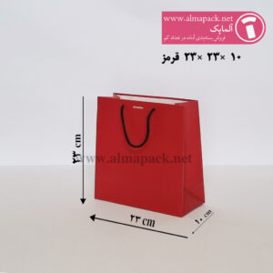 23-23-10-g ساک دستی ایندربرد سایز ۱۰×۲۳×۲۳ قرمز